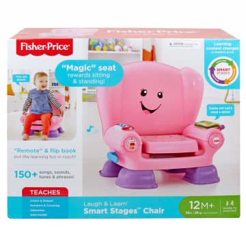 Fisher-Price Laugh & Learn Smart Stages Chair Electronic Learning Toy For Toddlers, Pink