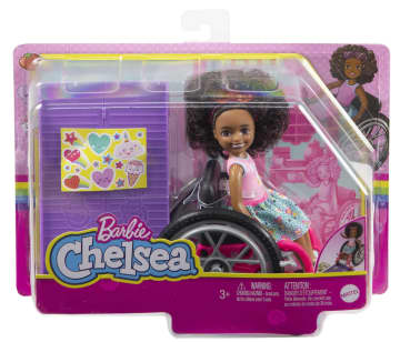 Barbie Chelsea Doll (Brunette) & Wheelchair, Toy For 3 Year Olds & Up - Image 6 of 6