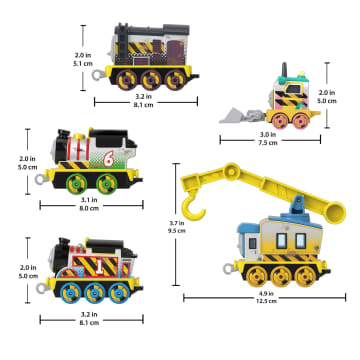 Thomas & Friends Construction Crew 5-Piece Diecast Metal Toy Train & Vehicle Set - Imagen 3 de 6