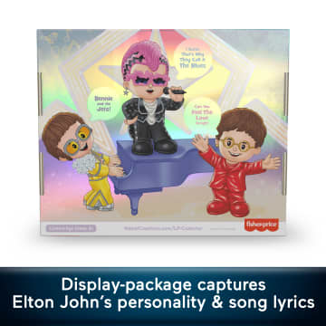Little People Collector Elton John Special Edition Set For Adults & Fans, 3 Figures