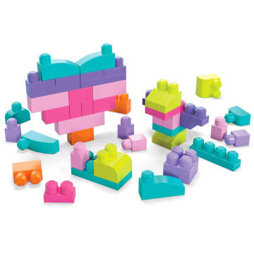 Mega Bloks Juguete de Construcción Gran Bolsa Rosa para Construir