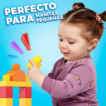 Mega Bloks Juguete de Construcción Bolsa de 60 bloques Azul - Imagen 2 de 7