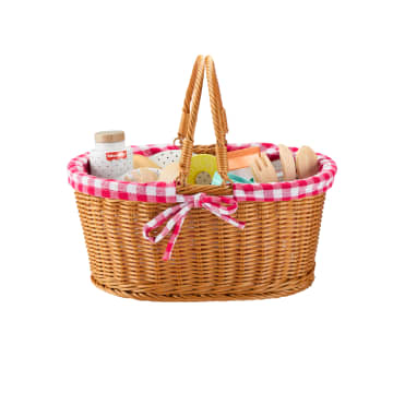 Fisher-Price  Coffret Panier de Pique-Nique en Bois, 31Éléments - Imagen 6 de 6