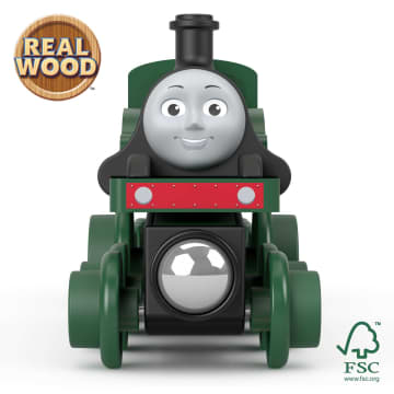Fisher-Price Thomas & Friends Wooden Railway Emily Engine And Coal-Car - Image 3 of 6