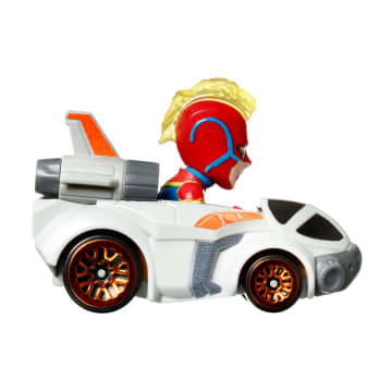 Hot Wheels RacerVerse Veículo de Brinquedo Capitão Marvel no Jato - Image 4 of 6