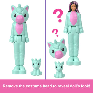 Barbie Mini Barbieland Cutie Reveal Doll & Pet, 1.5-Inch Color Dream Series - Image 3 of 6