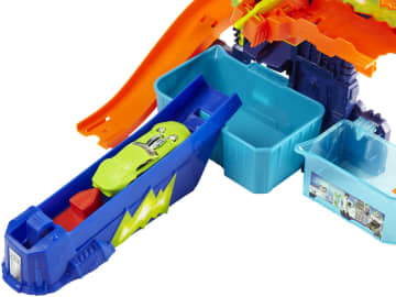 Hot Wheels City Pista de Juguete Color Shifters Laboratorio Científico