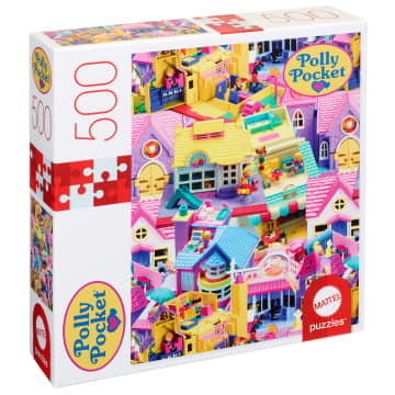 Polly Pocket Mattel Jigsaw Puzzle With 500 Pieces & Mini-Poster For 8 Year Olds & Up