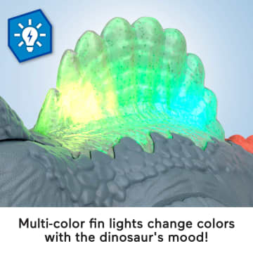 Imaginext Jurassic World Ultra Snap Spinosaurus Dinosaur Toy With Lights & Sounds, 2 Pieces - Image 4 of 6