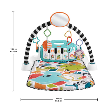 Fisher-Price Baby Gimnasio para Bebés Piano Pataditas Musicales Brilla y Crece - Image 6 of 7
