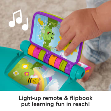 Fisher-Price Laugh & Learn Smart Stages Chair Teal Electronic Learning Toy For Toddlers, Multilanguage Version