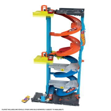 Hot Wheels City-Tour Spirale Transformable-Coffret, 1 Voiture Incluse