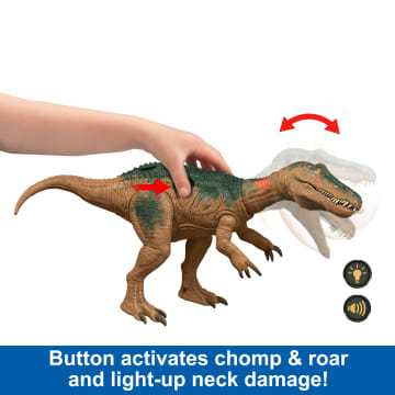 Jurassic World Epic Attack Baryonyx Dinosaur Toy Figure, Double Damage, Lights & Sounds - Imagen 2 de 6