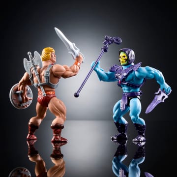 Masters Of The Universe Origins Retro Punching He-Man And Skeletor, 80Th Anniversary Mattel