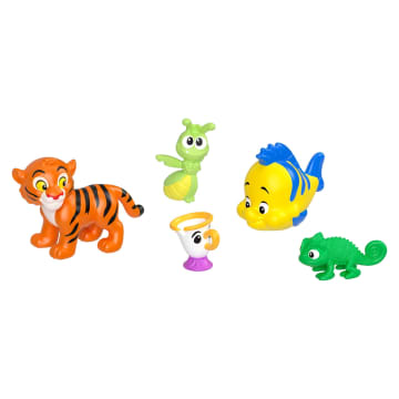 Disney Princess & Friends Set With 5 Small Dolls in Sparkling Outfits & 5 Friend Figures - Imagen 6 de 6