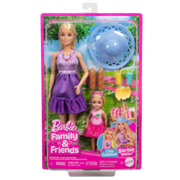Barbie Family & Friends Dolls & Accessories, Picnic-Themed Playset With 2 Dolls & 9 Pieces - Image 6 of 6