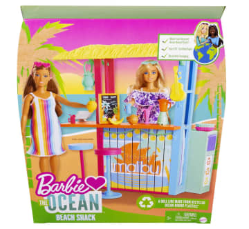 Barbie Loves The Ocean Beach Shack Playset, Made From Recycled Plastics - Imagem 6 de 6