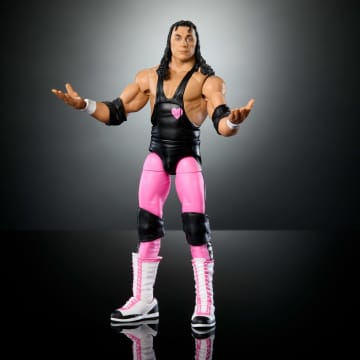 Wwe-Élite Wrestlemania-Bret Hart-Figurine Premium Live Event - Imagen 4 de 6