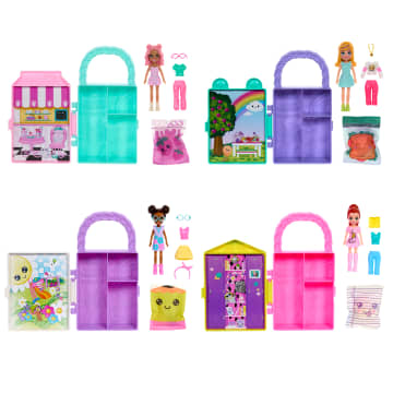 Polly Pocket  Coffret de Jeu et Poupée  Mini Looks, Poupée 7,62Cm - Imagem 3 de 6