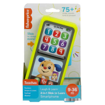 Fisher-Price Laugh & Learn 2-In-1 Slide To Learn Smartphone Musical Toy For Baby & Toddler