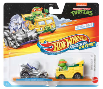 Hot Wheels RacerVerse Vehículo de Juguete Michelangelo y Shredder - Image 6 of 6