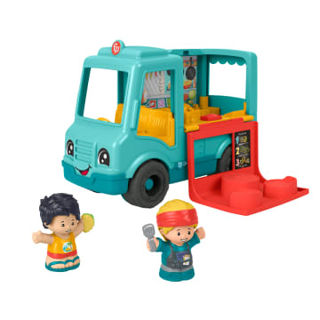 Fisher-Price Little People Serve It Up Food Truck Musical Toddler Toy Vehicle, Multilanguage Version
