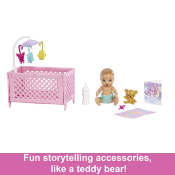 Barbie Doll And Accessories, Skipper Babysitter Crib Playset