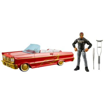 WWE Lucha Low Rider Vehicle Set With Rey Mysterio Main Event Action Figure & Toy Car - Image 1 of 6