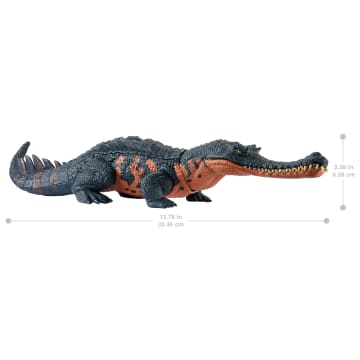 Jurassic World Wild Roar Gryposuchus Dinosaur Action Figure Toy With Attack & Sound - Image 6 of 6