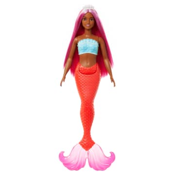 Barbie Mermaid Doll With Magenta Hair, Tropical Red Tail And Headband Accessory - Image 4 of 6