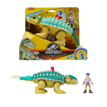 Imaginext Jurassic World Bumpy & Ben Dinosaur Toy Set For Preschool Kids, 2 Pieces - Imagem 6 de 6