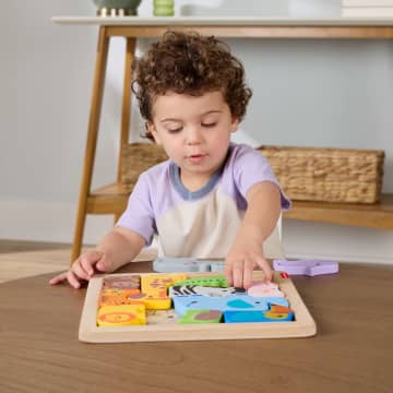 Fisher-Price Brinquedo para Bebês Amigos Animaizinhos de Madeira