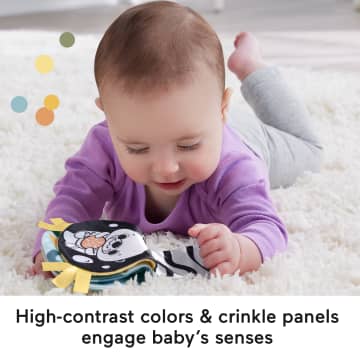 Fisher-Price 2-in-1 Rockin’ Tummy Time Otter, Plush Baby Sensory Toy For Tummy Time - Image 4 of 6