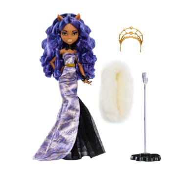 Monster High Doll, Clawdeen Wolf Howliday Edition in Purple Gown - Image 5 of 6