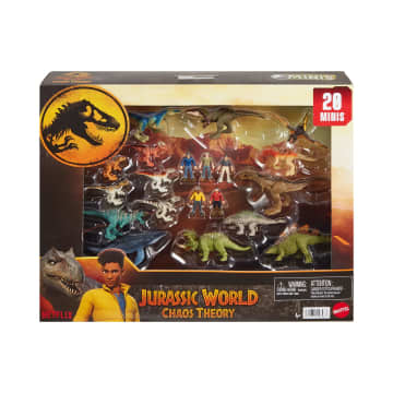 Jurassic World-20Mini-Figurines-Coffret Répliques Dinosaures, Humains - Imagem 6 de 6