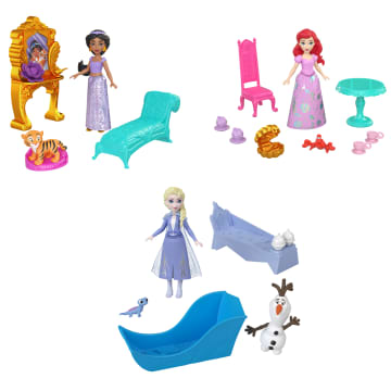 Disney Small Dolls With Friends, Furniture & Storytelling Accy Inspired By Disney Movies, Posable