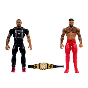 WWE Main Event Championship Showdown Roman Reigns vs Jey Uso 2-Pack Figures & Accessory - Image 6 of 6