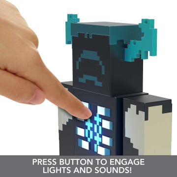 Minecraft Toys Warden Figure With Lights, Sounds And Accessories