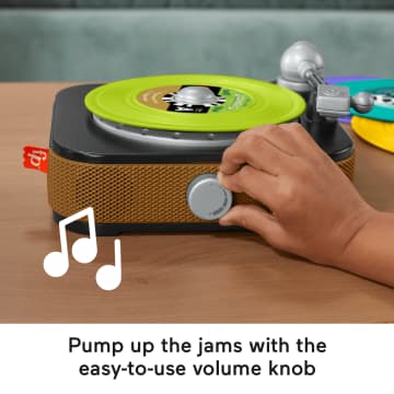 Fisher-Price Rockin’ Record Player Musical Toy For Preschool Pretend Play
