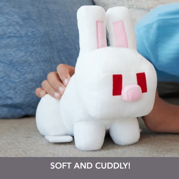 Minecraft Plush White Rabbit Toy, 8-Inch Collectible Soft Doll Inspired By Video Game Character - Image 4 of 6