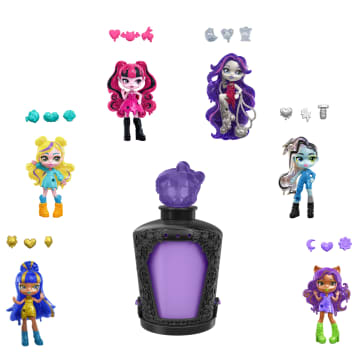 Monster High Potions Mini Dolls, Surprise Character Figures With Water Reveal (Characters May Vary)