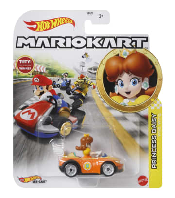 Hot Wheels Mario Kart Veículo de Brinquedo Princesa Margarida Asa Selvagem - Image 2 of 2