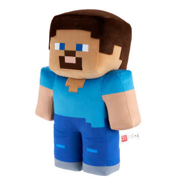 Minecraft Steve 16-in Scale Jumbo Plush Figure, Pixelated Design - Image 5 of 6