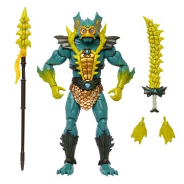 Masters Of The Universe Masterverse New Eternia Mer-Man Action Figure Toy Villain, 30 Posable Joints