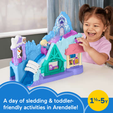 Disney Frozen Arendelle Sledding Adventures Little People Toddler Playset With 2 Figures - Image 2 of 6