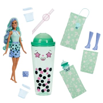 Barbie Pop Reveal Boneca Série Boba Chá Verde - Imagem 5 de 6