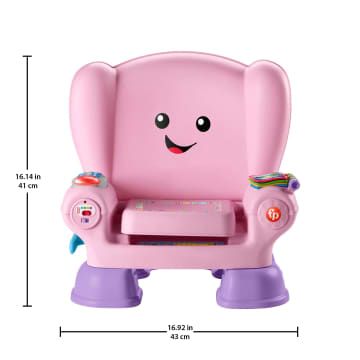 Fisher-Price Laugh & Learn Smart Stages Chair Electronic Learning Toy For Toddlers, Pink