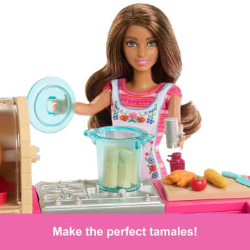 Barbie And Teresa Recipe For Friendship Teresa Doll & Kitchen Playset With 20+ Accessories - Image 5 of 6