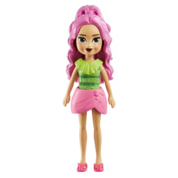 Polly Pocket 2 Dolls And 25 Accessories, Watermelon-Scented Fruity Pool Fun Fashion Pack