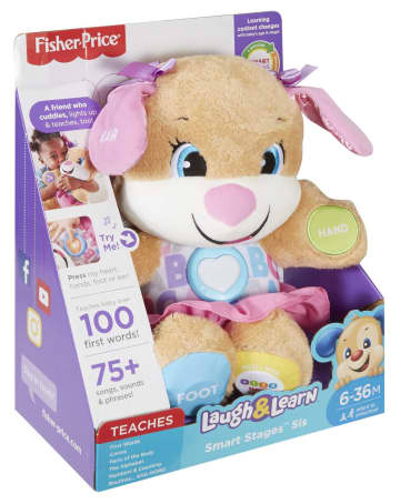 Fisher-Price Laugh & Learn Smart Stages Sis Musical Plush Toy For Infants And Toddlers